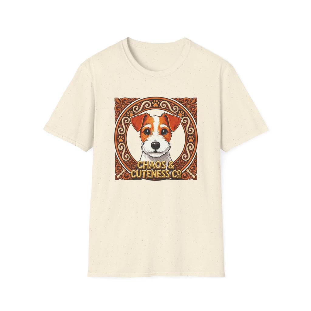 Jack Russell Terrier Portrait T-Shirt | Chaos & Cuteness Dog Illustration