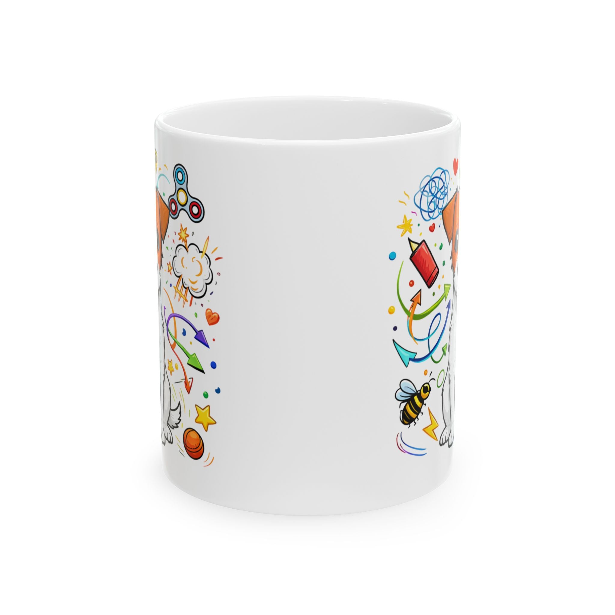 Jack Russell Terrier ADHD Vibe Mug | Ceramic Coffee Cup