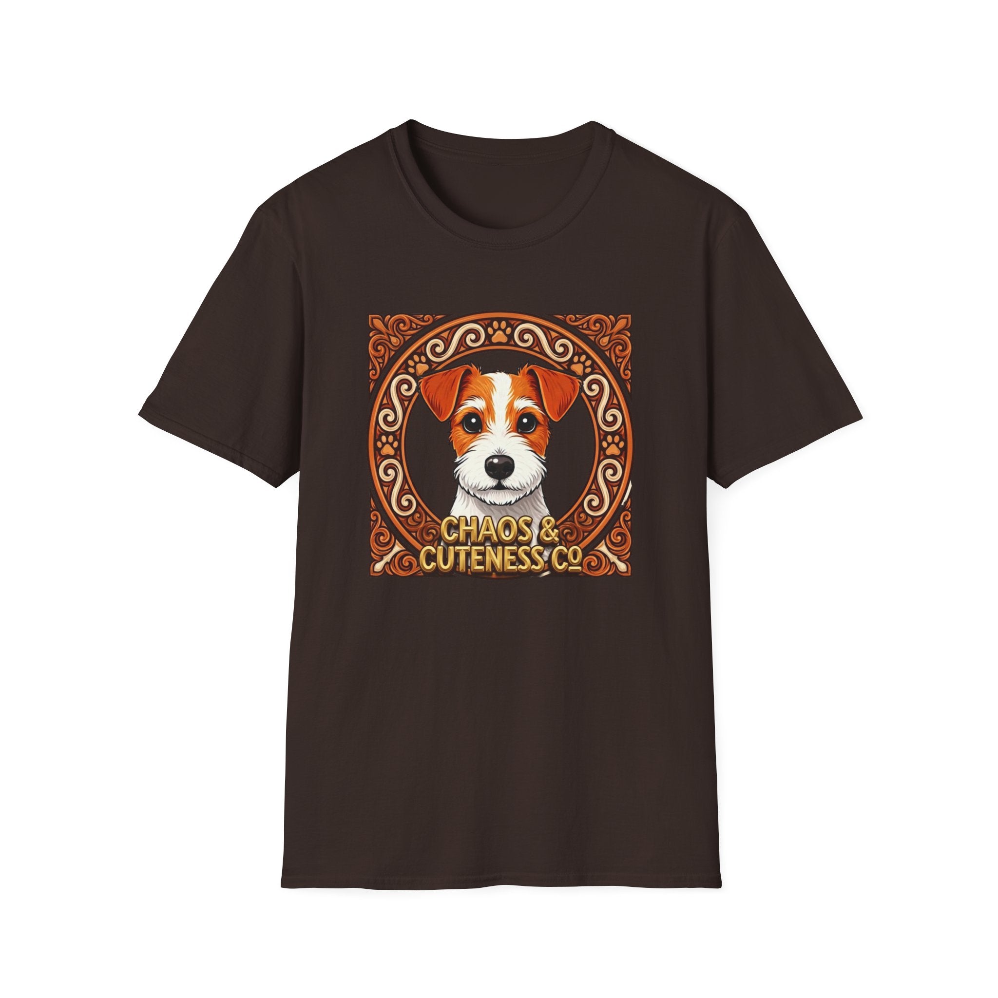 Jack Russell Terrier Portrait T-Shirt | Chaos & Cuteness Dog Illustration