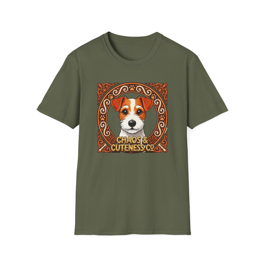 Jack Russell Terrier Portrait T-Shirt | Chaos & Cuteness Dog Illustration